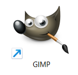 The icon of the program GIMP